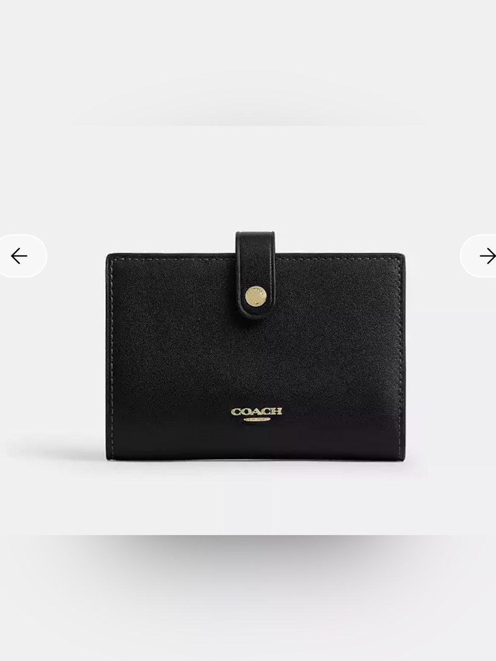 Coach 2-in-1 Wallet Soft pebble Leather Gold/Black